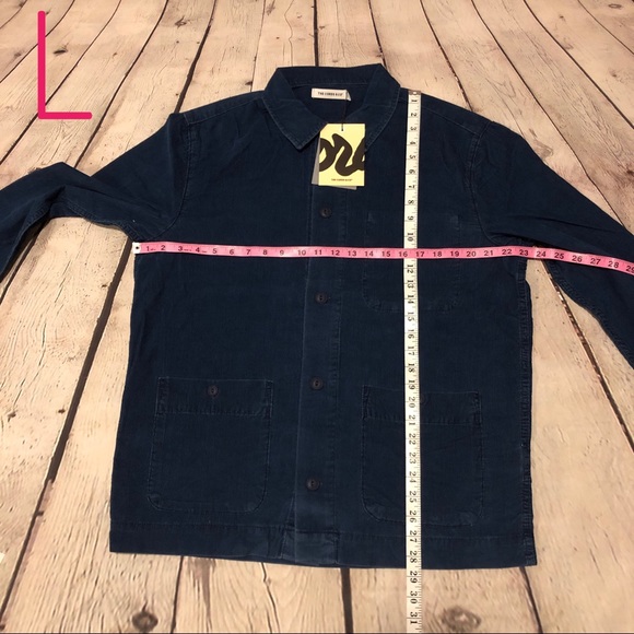 Navy Button Down Shirt Corduroy The Cords Noah - Picture 6 of 8